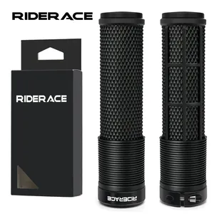 RIDERACE 新款山地车握把 自行车车把软质单锁套带橡胶减震功能 适用于 22.2 毫米自行车配件 - Product Image 1