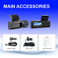 Vente Flash : Mini Caméra de Tableau de Bord Discrète pour Voiture, Double Caméra Avant et Arrière, Boîte Noire USB, Câble d'Alimentation, Jusqu'à 512 Go