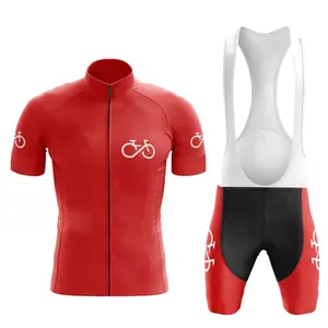 Di alta qualità Pro Team Bike abbigliamento traspirante sudore sublimato Logo personalizzato manica corta maglia da ciclismo