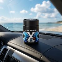 Désodorisant Personnalisé pour Voiture Version Anglaise X – Baume Parfumé Solide en Coton pour Aromathérapie Automobile aux Huiles Essentielles