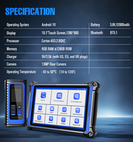Herramienta de Diagnóstico UDIAG X95Pro OBD2 Programador de Ajuste de ECU con Kit Completo para Coches Alimentado por Batería