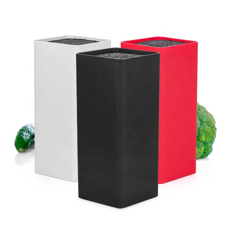 Universal Knife Block Holder Kitchen Knife Holder With Premium Nylon Insert Cooking Utensils Holder Kitchen Accesseries Storage