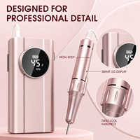 Vantrend Factory Wholesale Professional Cordless Nail Drill Rechargeable Electric E File Kit Manicure Pedicure Popular