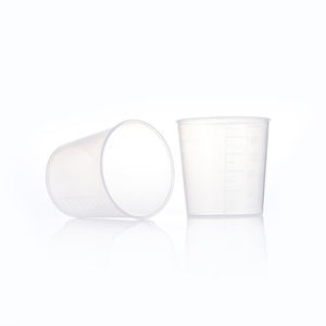 शीर्ष गुणवत्ता प्लास्टिक मापने कप 200ml मापने दूध कप स्पष्ट रंग प्लास्टिक बीकर - Product Image 3