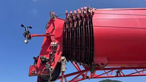 Grue mobile sur camion Sany STC1300C8-6 de 130 tonnes d'occasion de 2023 avec contrepoids de 57 tonnes, flèche de 112,5 m, machinerie lourde - Product Image 4