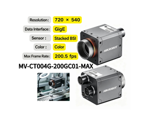 Nueva Cámara Industrial Original HIK ROBOT MV-CT004G-200GC01-MAX, Cámara de Escaneo de Área a Color GigE de 0.4MP - Product Image 4