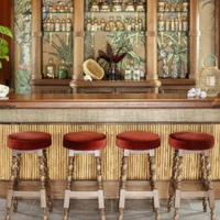 Plus design luxe vente en gros échantillon gratuit chaise pivotante café maison cuisine salle à manger bois tabouret de bar chaise de restaurant