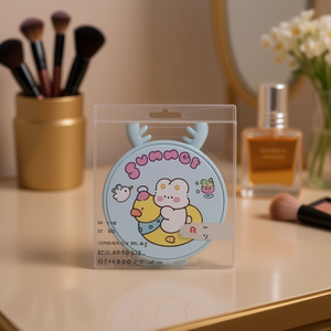 Zaa <b>Compact</b> <b>Mirror</b> With Cute Summer <b>Design</b>, Round Plastic Pocket <b>Mirror</b>, Single-Sided, 8.4cm Diameter, Model CV-0019B, Made In C - Product Image 2