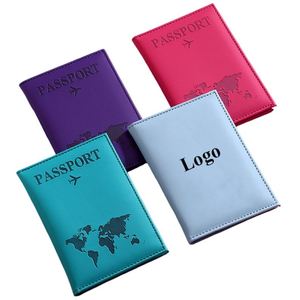 Funda y Cartera para Pasaporte de Cuero PU con Logotipo Personalizado para Uso Doméstico Unisex - Product Image 1