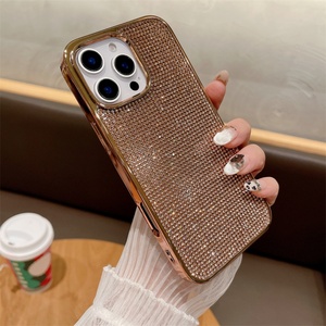 Funda de Teléfono Móvil de Lujo con Diamantes Brillantes para iPhone 16 Pro Max, 15 Pro, 14, 13, 12, a Prueba de Golpes y Protectora - Product Image 3