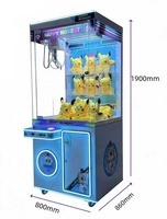 BH Machine à griffes de type distributeur, jeu d'arcade, avec accepteur de pièces et lecteur de cartes