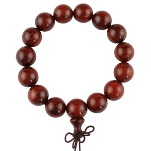 Rosewood Prayer Beads <b>Bracelet</b> 15mm 15 Beads Unisex Jewelry Gift For Men Women Elders - Product Image 5