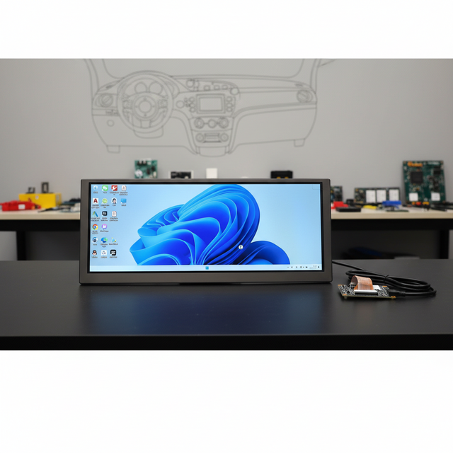 10.3 Inch 10.25 Inch bar LCD Display 1920x720 IPS Module with 850 Nits LVDS to  Controller Board for Car LCD Display