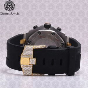 Charm Jewels Luxury Men's Stainless Steel Watch 40mm Dial Analog Mechanical Movement <b>Chronograph</b> 10 Bar Water Resistant Auto Dia - Product Image 3