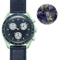 Montre NYY Space Heat pour homme, programme NIRICHA Moon Mercury, chronographe à six aiguilles, montre à quartz luminescente