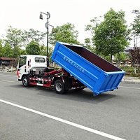 Camion à ordures compacteur à crochet DaYun 6CBM avec transmission manuelle, moteur diesel, camion à ordures hydraulique à vendre