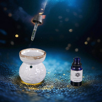 Diffuseur d'huiles essentielles en céramique, brûleur de cire de bougie, brûleur d'encens, brûleur d'huiles essentielles