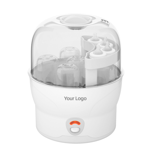 Manufacturer OEM 6 Bottle BPA Free PVC Free Stainless Steel Portable Baby Milk Bottle Sterilizer Machine EU Plug 1 Year Warranty