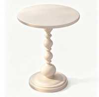 Table d'appoint en bois de style nordique moderne avec cadre en bois, petite table de café/thé pour salon, 35*52cm