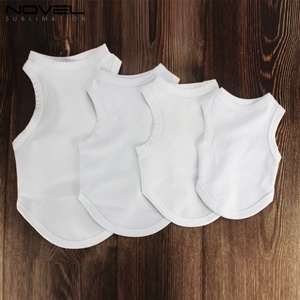 Vêtements pour animaux de compagnie en polyester vierge de sublimation de haute qualité, DIY, t-shirt pour chien d'été, accessoires pour animaux de compagnie pour impression par transfert thermique - Product Image 3