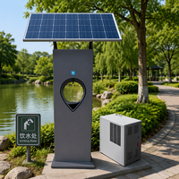 Distributeur d'eau solaire autonome à eau froide avec système de refroidissement pour stations d'hydratation publiques extérieures