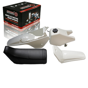 Nouvelle coque en plastique pour <span class=keywords><strong>Yamaha</strong></span> 3RV-21511-20-00 <span class=keywords><strong>PW</strong></span> <span class=keywords><strong>80</strong></span> Blanc/Blanc latéral Garde-boue avant avec ensemble de sièges - Product Image 3