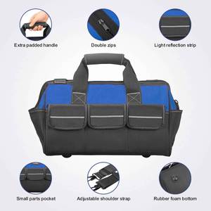 Heavy Duty Electrician <b>Tool</b> <b>Backpack</b> Industrial Grade Durable Multi-Pocket Tear-Resistant Eco-Friendly 600D Oxford Polyester - Product Image 2