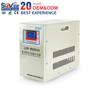 Stabilisateur de tension automatique statique haute précision JJW 15 kVA monophasé, sortie courant alternatif automatique 220 V, AVR SVC, écran LCD