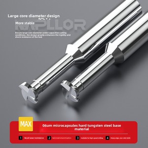 Chất lượng cao 2 khe cắm hình chữ T phay cắt 55hrc vonfram thép với altin lớp phủ ODM tùy biến hỗ trợ - Product Image 2