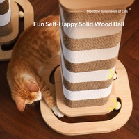 Griffoir pour chat en carton ondulé, résistant à l'usure et aux rayures, épaissi, sans copeaux, forme lanterne, remplacement universel