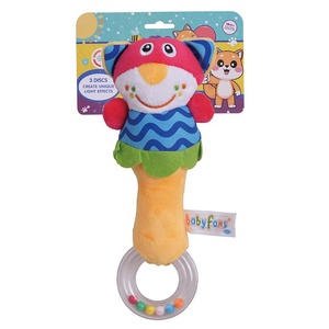 Bebé dibujos animados lindo perro PP algodón niños campana varilla dormir suave <span class=keywords><strong>peluche</strong></span> juguetes para niños regalo divertido - Product Image 1