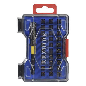 Kezhide Impact <b>Screwdriver</b> <b>Set</b> 32 Piece Phillips Torx Hex Sl Ph Pz Industrial Grade S2 Steel Matte Finish - Product Image 2