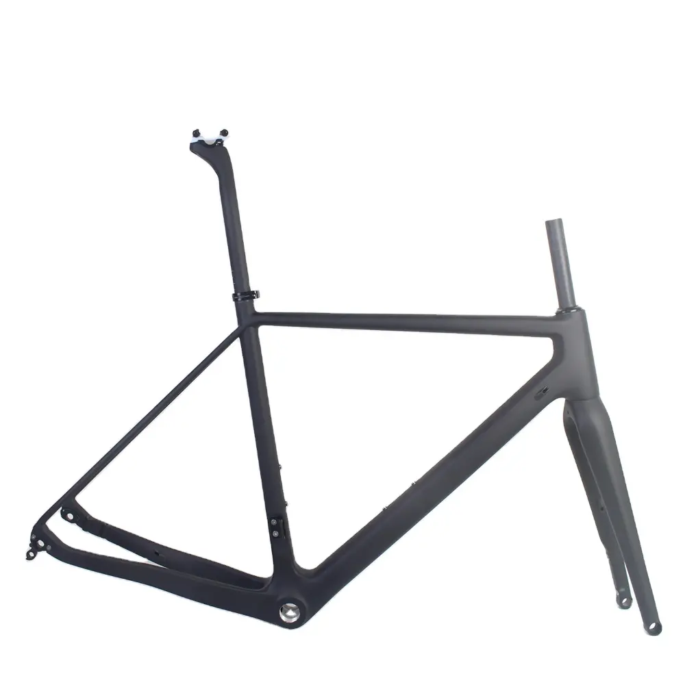 Quadro de bicicleta fosco, quadro de fibra de carbono para pintura de cascalho, 49/52/54/56/58/cm
