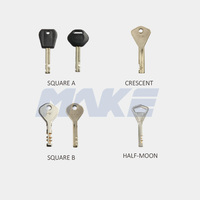 MK102BM Serrure à disque métallique antivol 31,5 mm pour armoire, système de clé maîtresse/coffre-fort