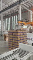 Robot de palettisation de type colonne industrielle, machine de palettisation automatique de boîtes en carton avec pince de préhension pour ligne d'emballage