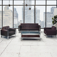 Modernes Sofa für Büro empfang Warten Leder Lobby Besucher Verlassen des Raumes Sofas Kunst Minimalist Chinese Business Rec