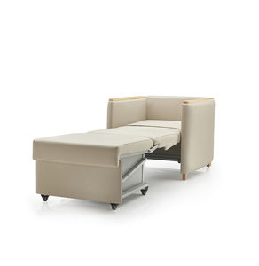 Sillón Cama Deluxe Moderno para Pacientes y Cuidadores de Hospital con Ruedas, Sofá Cama Médico - Product Image 3