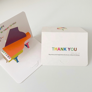 3D Pop-up biglietto di buon compleanno con torta taglienti desideri Offset stampato confezionato con busta-bella carta regalo di <span class=keywords><strong>auguri</strong></span> di compleanno - Product Image 2