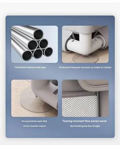 Parc de jeu pliable pour bébé et enfant, barrière de sécurité intérieure, en tissu patchwork durable et détachable, 120x180cm, unisexe, avec barrière de lit - Product Image 5