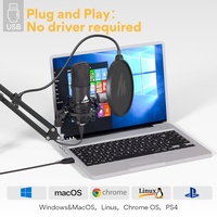 Fifine-Microphone professionnel à condensateur OEM, Kit d'enregistrement de Studio, USB, pour Podcast, jeu, Streaming en direct