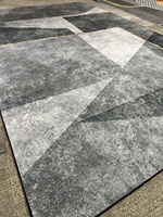 Maßgeschneiderter 3D-Gedruckter Teppich mit Modernen Mustern – Pflegeleicht für Wohnzimmer, Schlafzimmer, Flur, mit Kunststoffnoppen-Unterseite