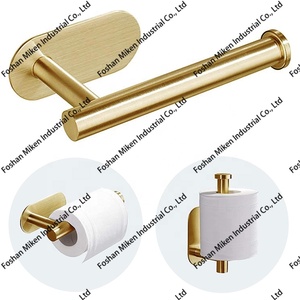 <span class=keywords><strong>Porte</strong></span>-<span class=keywords><strong>rouleau</strong></span> de <span class=keywords><strong>papier</strong></span> <span class=keywords><strong>toilette</strong></span> adhésif <span class=keywords><strong>noir</strong></span> <span class=keywords><strong>mat</strong></span> en acier inoxydable, résistant à la rouille, sans perçage, fixation murale pour salle de bain - Product Image 5