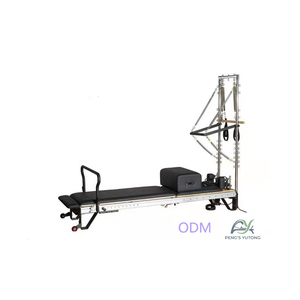 Reformer de Pilates de Aluminio de Lujo con Diseño de Media Trapecio para Estudios de Alto Nivel, Durabilidad Industrial y Modelado Profesional - Product Image 1