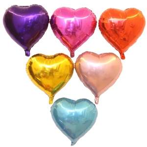 Ballon Cœur Multicolore <span class=keywords><strong>de</strong></span> 24 Pouces pour Anniversaire Mariage Décoration <span class=keywords><strong>de</strong></span> Noël, Ballons en Aluminium Doré Fournitures <span class=keywords><strong>de</strong></span> Fête - Product Image 1