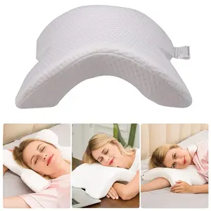 Nouveau arc en forme de U incurvé mousse à mémoire de forme sommeil cou oreiller cervical mousse à mémoire sieste oreiller pour soulager la pression du cou bureau