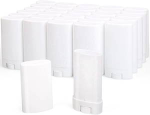 15g Top Filling <strong>Deodorant</strong> <strong>Stick</strong> Plastic Oval Cosmeticoval Lip Balm Tube Container - Product Image 4