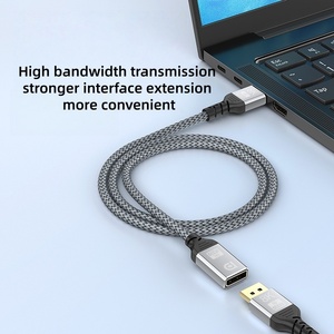 สายต่อขยาย DisplayPort DFX 8K ยาว 1 เมตร 4K 240Hz แบบตัวผู้ต่อตัวเมีย สาย DP ป้องกันพอร์ตเสียหาย สำหรับจอเกมมิ่ง RTX กราฟิกการ์ดพีซีตั้งโต๊ะ - Product Image 5