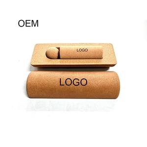 Rodillo de Yoga de corcho personalizado al por mayor, rodillo de yoga medio redondo, juego de corcho, Bola de masaje de pies de corcho para estabilidad y fuerza del pie - Product Image 2