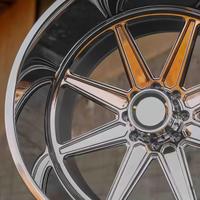 Jantes de camion tout-terrain en alliage poli en forme de H, concaves profondes, type H, style H, roues forgées 22x14 24x14 26x16 pour Silverado F150