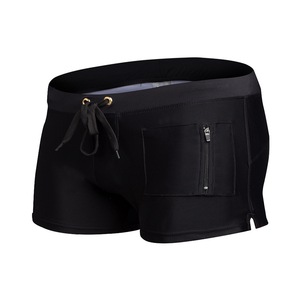 Bóxers de Baño para Hombre al por Mayor, de Color Liso, de Cintura Baja, Casuales, Cortavientos, de Secado Rápido, para Playa - Product Image 1